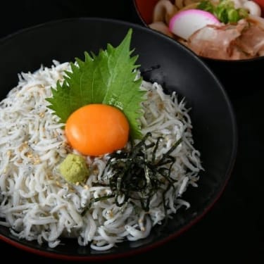 Boiled Young Sardine Bowl & Small Ise Udon Noodle Set