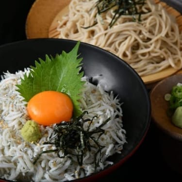 Boiled Young Sardine Bowl & Cold Udon/Soba Noodle Set [Summer Only]